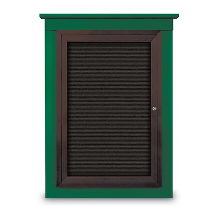 United Visual Products Letterboard, Hdr, 48x36, Black/White UV9020ACSH-BLACK-WHITE